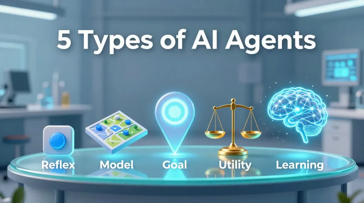 5 Types of AI Agents Explained: From Reflex to Learning Agents